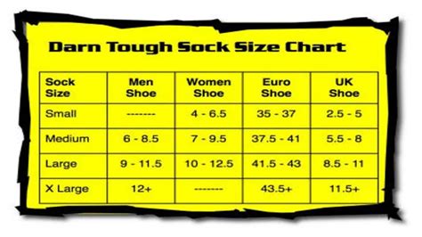 darn tough sock size guide|More.